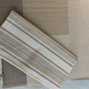 Crate&Barrel Beige and Cream Striped Placemats
